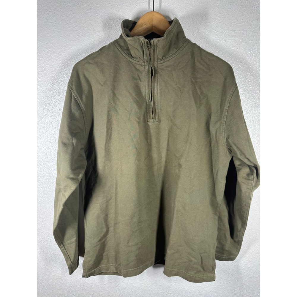 Great Northern Clothing Company Pullover Mens Medium 1/4 Zip Organic Cotton 7024